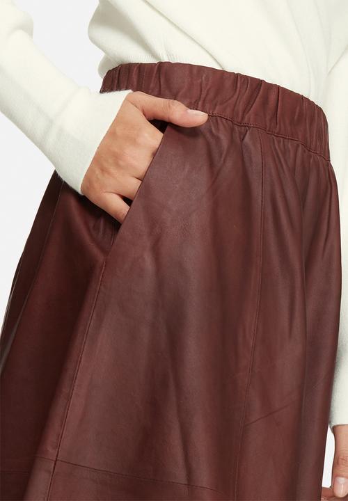Selected Femme - Salta leather skirt