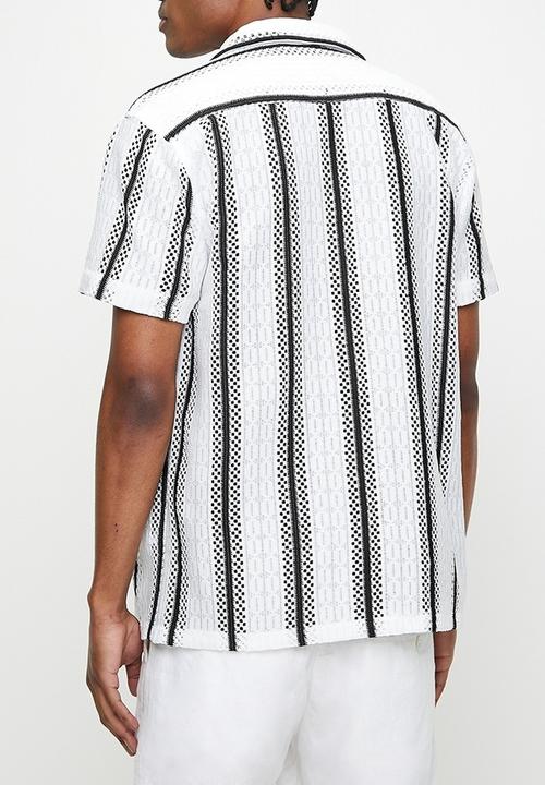 Brave Soul - Shirts - White/Black