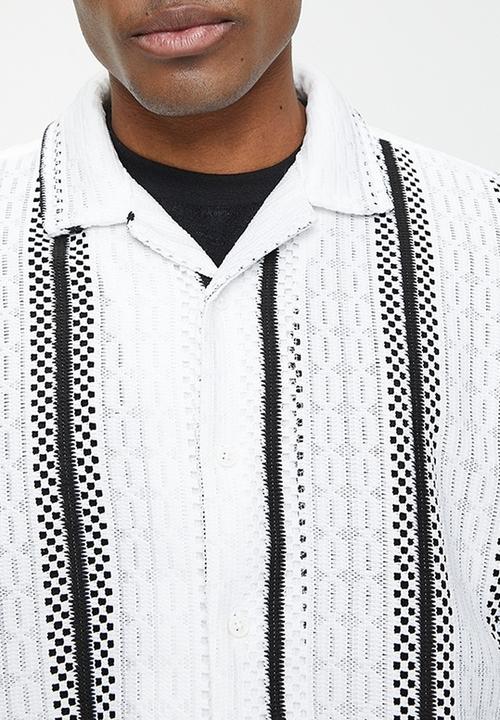 Brave Soul - Shirts - White/Black