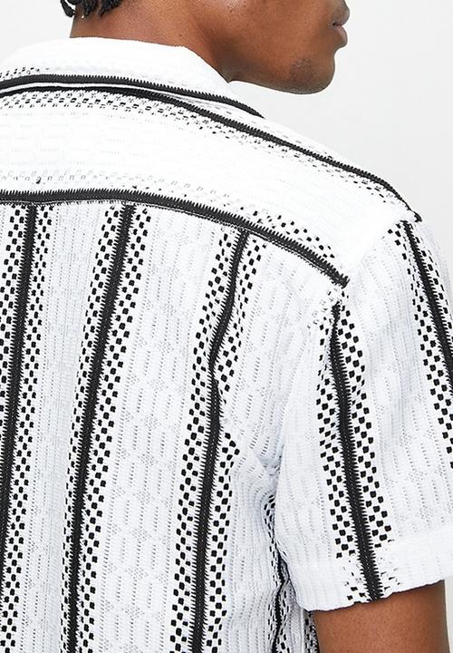 Brave Soul - Shirts - White/Black