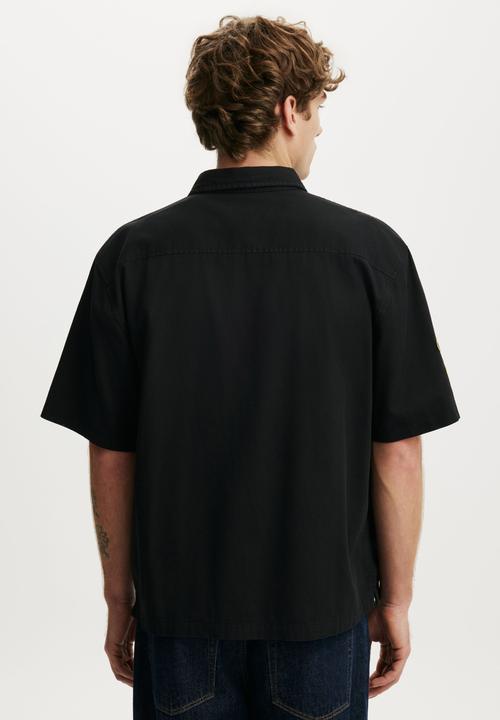 Cotton On - Darcy Short Sleeve Shirt - Washed Black