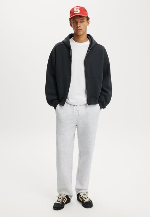 Cotton On - Relaxed Track Pant - Grey Marle
