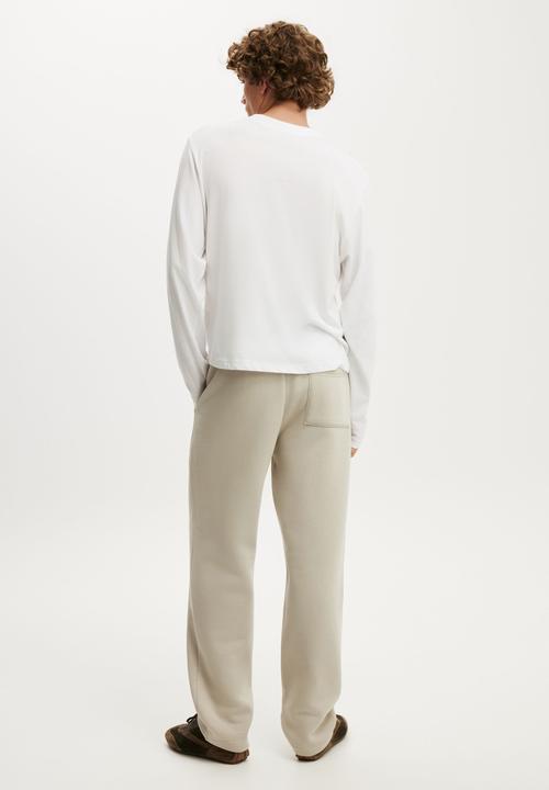 Cotton On - Relaxed Track Pant - Stone