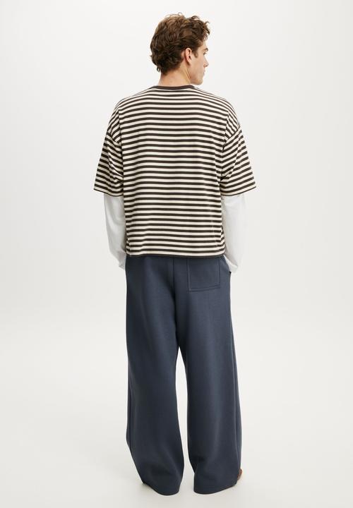 Cotton On - Super Baggy Track Pant - Denim Blue