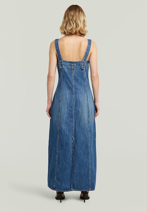 G-STAR - Bustier dress detachable straps wmn - faded blue glacier