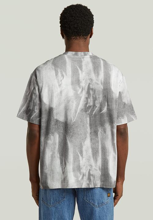 G-STAR - Aop Loose R T - Grey Denim Flame Aop