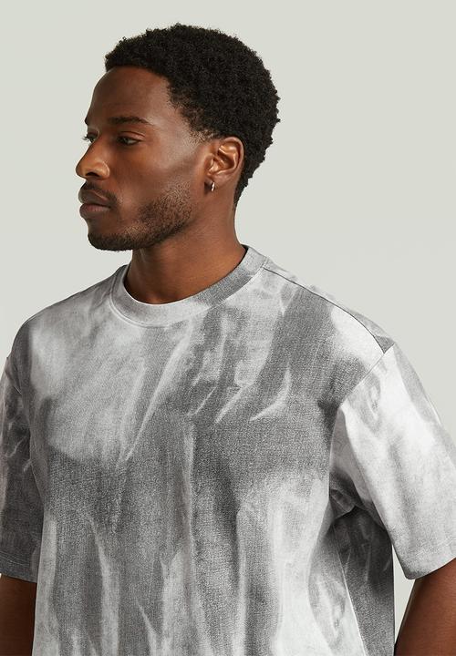 G-STAR - Aop Loose R T - Grey Denim Flame Aop