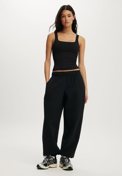 Cotton On - Ultra Soft Square Neck Tank - Black