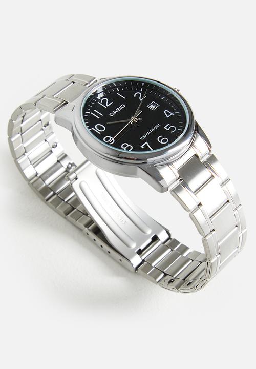 Casio - Analog Ss Date 50M Black Dial - Black