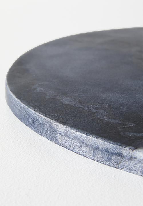Sixth Floor - Round Marble Chopping Board M- blue