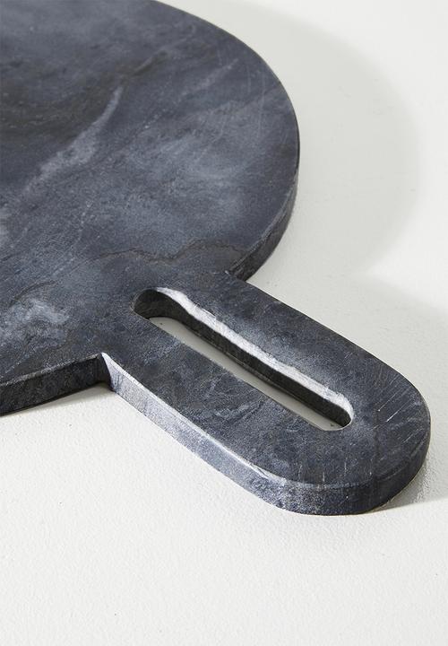 Sixth Floor - Round Marble Chopping Board M- blue