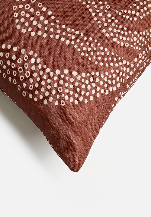 Sixth Floor - Leaf Cushion Cover - Rust