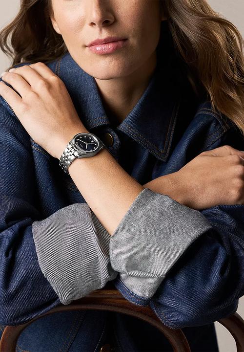 Fossil - Scarlette Three-Hand Day-Date Stainless Steel ES5457 Watch - Silver