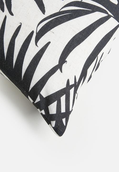 Sixth Floor - Zanzi Forest Cushion Cover - Blk & Ecru