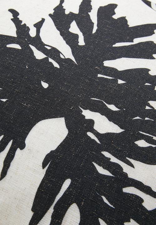 Sixth Floor - Zanzi Forest Cushion Cover - Blk & Ecru