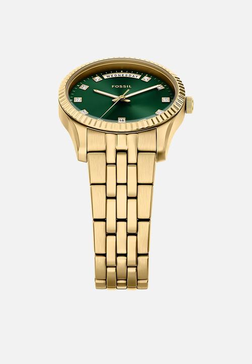 Fossil - Scarlette Three-Hand Day-Date Stainless Steel ES5460 Watch - Gold