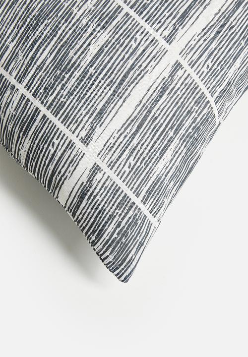 Sixth Floor - Mod Design Cushion Cover - Black & Ecru