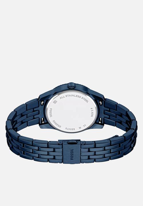 Fossil - Scarlette Three-Hand  Stainless Steel ES5476 Watch - Blue