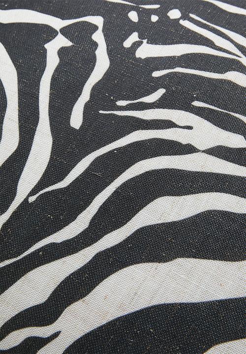 Sixth Floor - Zebra Cushion Cover - Black & White