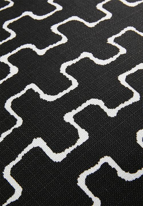 Sixth Floor - Retro Cushion Cover - Blk & White