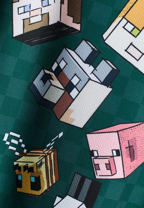 H&M - 2-piece football set - dark green/minecraft