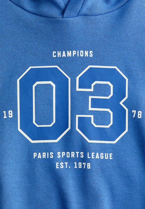 H&M - Printed hoodie - blue