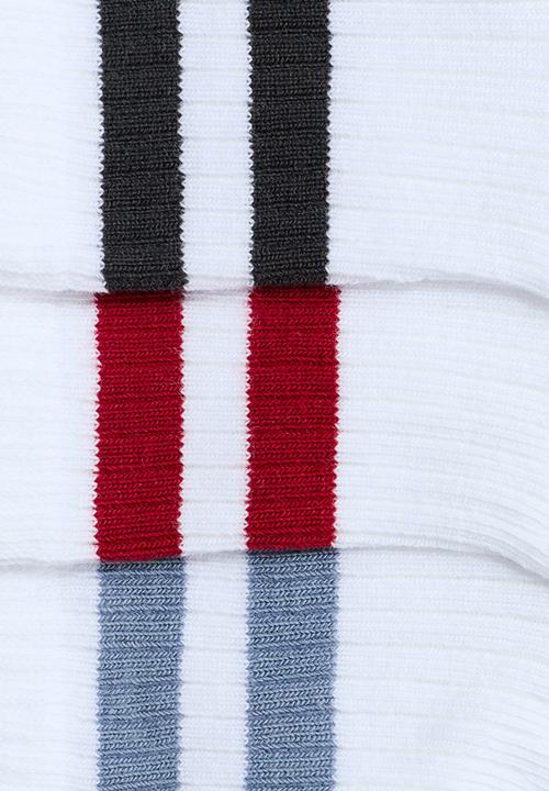 H&M - 3-pack socks - white/striped
