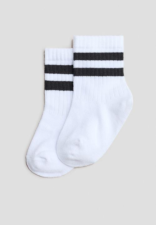 H&M - 3-pack socks - white/striped