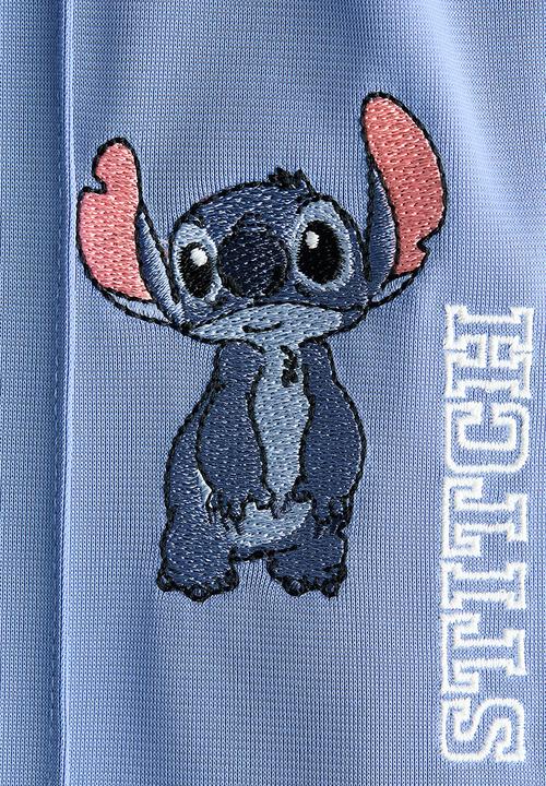 H&M - Wide-leg track pants - dusty blue/lilo & stitch