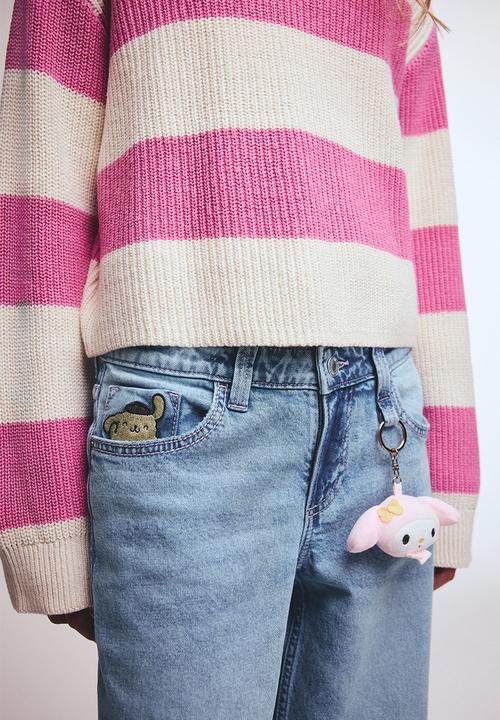 H&M - Loose fit jeans - denim blue/my melody