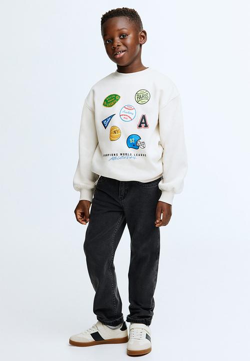 H&M - Printed sweatshirt - light beige/sports