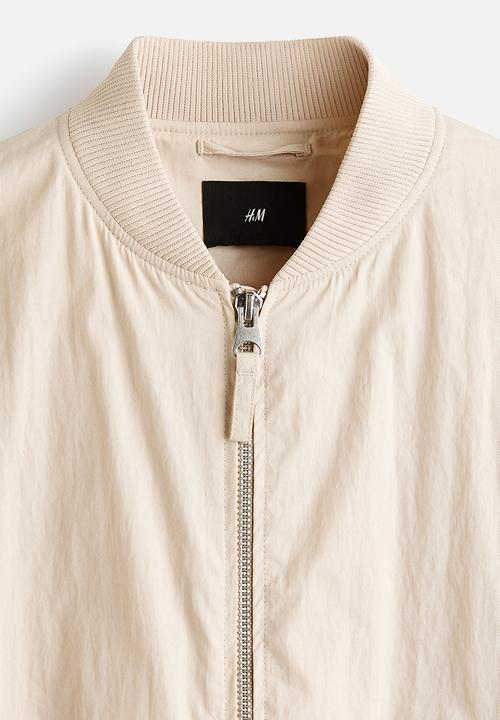 H&M - Bomber jacket - light beige