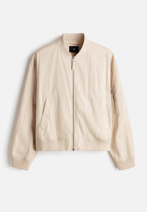 H&M - Bomber jacket - light beige