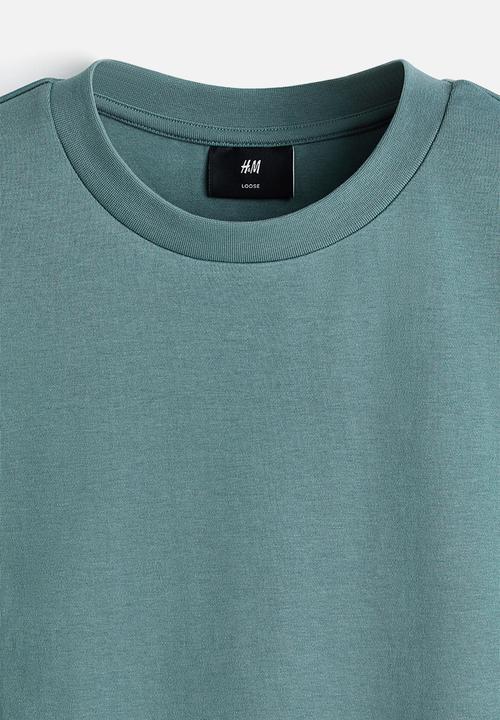 H&M - Loose fit interlock t-shirt - teal