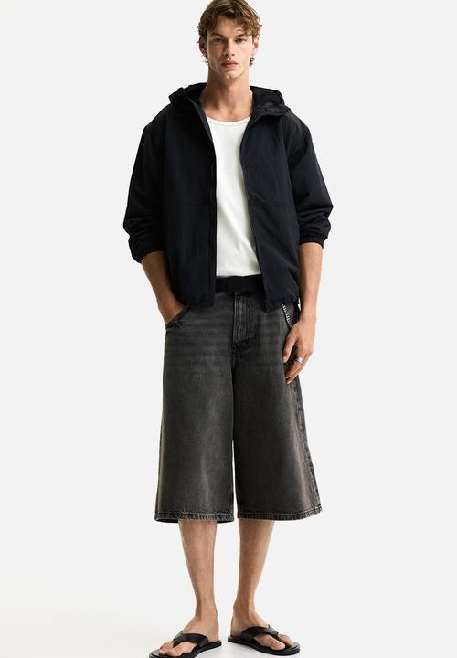 H&M - Water-repellent nylon windbreaker - black