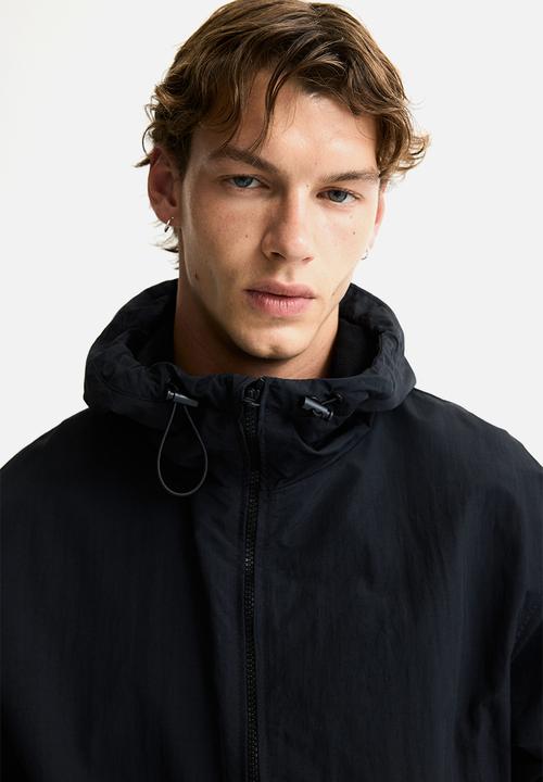 H&M - Water-repellent nylon windbreaker - black