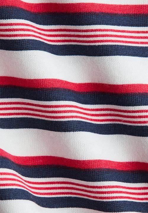 H&M - Printed cotton t-shirt - white/striped