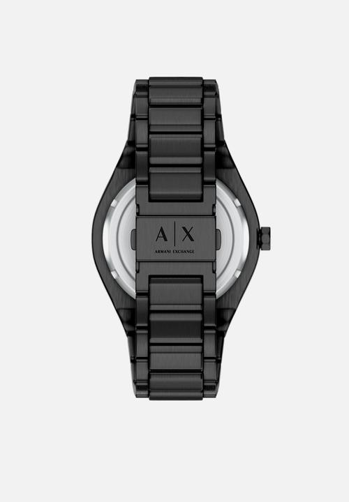 Armani Exchange - Armani Exchange Sync Day-Date Stainless Steel Watch AX4301 - Black