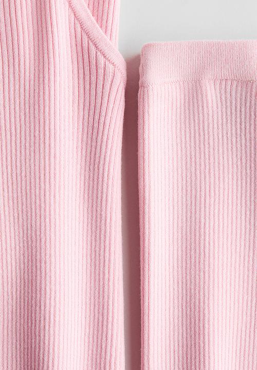 H&M - 2-Piece top and leggings set - pink