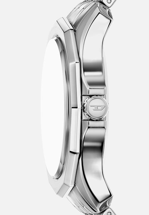 Diesel  - Diesel Stinger Three-Hand Stainless Steel DZ2236 Watch - Silver