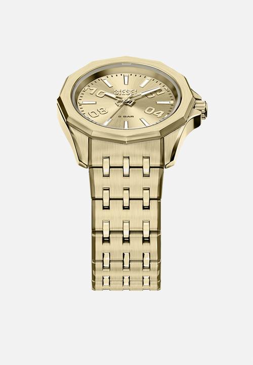 Diesel  - Diesel Stinger Three-Hand Gold-Tone Stainless Steel DZ2239 Watch - Gold