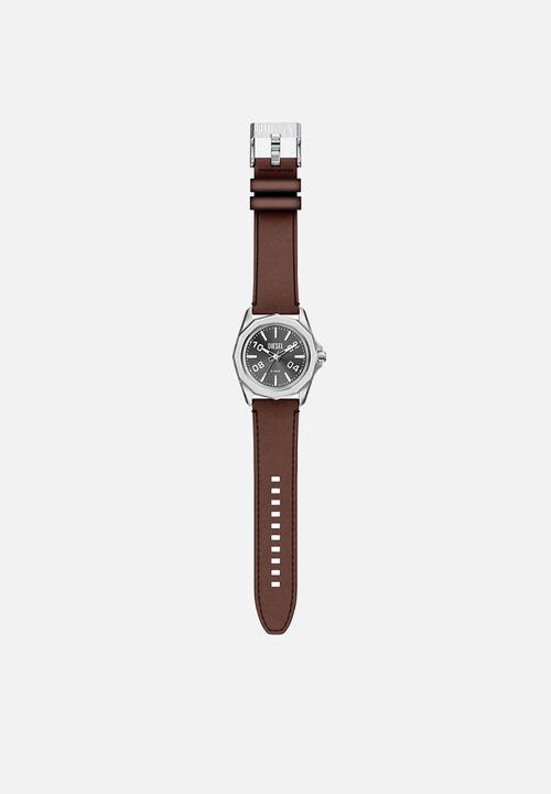 Diesel  - Diesel Stinger Three-Hand DZ2240 Watch - Brown