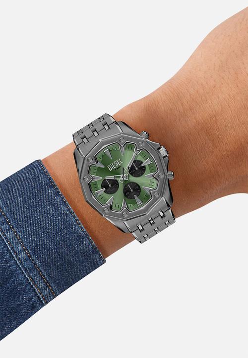 Diesel  - Diesel Stinger Chronograph Stainless Steel DZ4711 Watch - Gunmetal