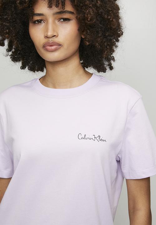 Calvin Klein - Ss classic graphic tee - frosty lilac