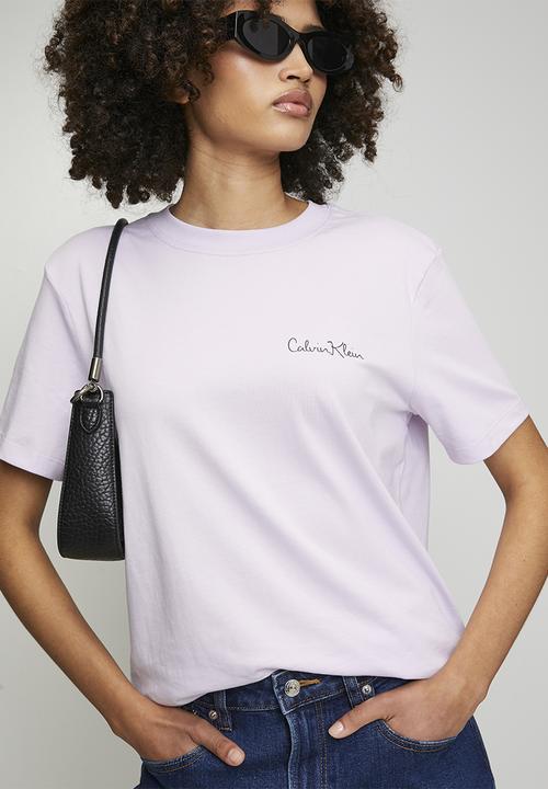 Calvin Klein - Ss classic graphic tee - frosty lilac