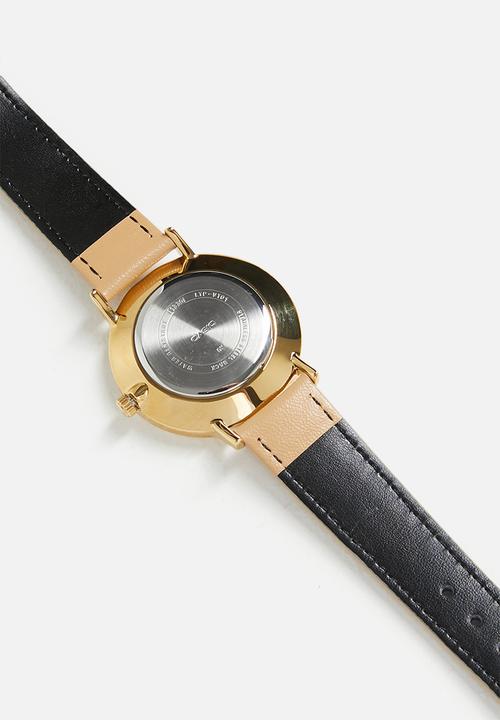 Casio - Analog Round Case Tan Leather - Tan