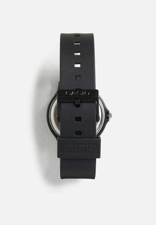 Casio - Analog Rnd Wht Dial Gold Lin - Black