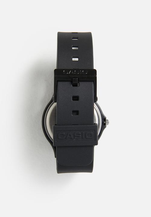 Casio - Analog Wht Num Black Dial - Black