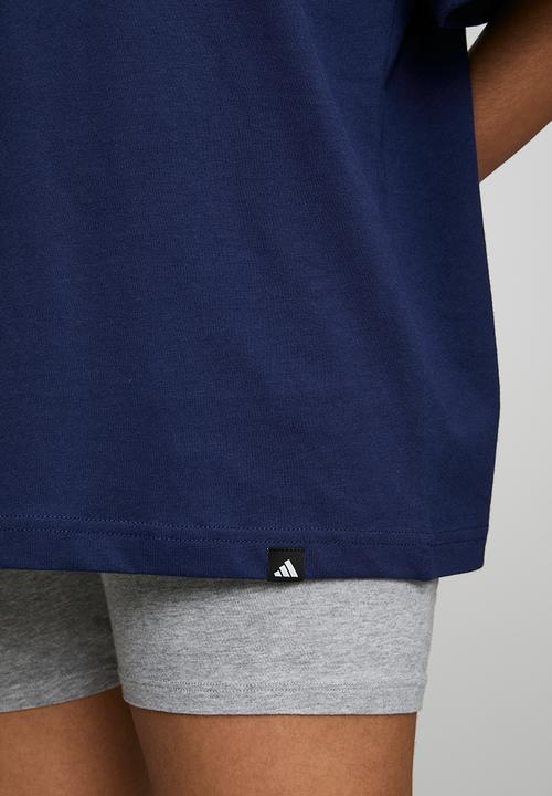 adidas Performance - W Floral Loo T - Dark Blue