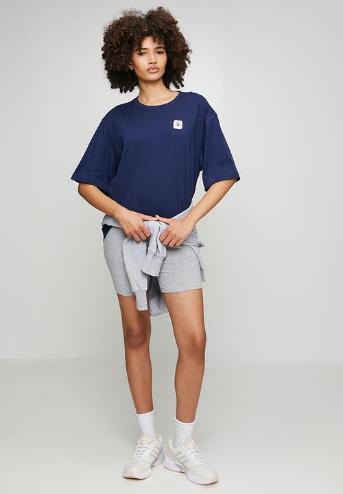 adidas Performance - W Floral Loo T - Dark Blue